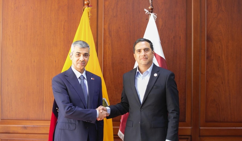 Ecuador’s Foreign Minister Meets Qatar’s Ambassador in Quito